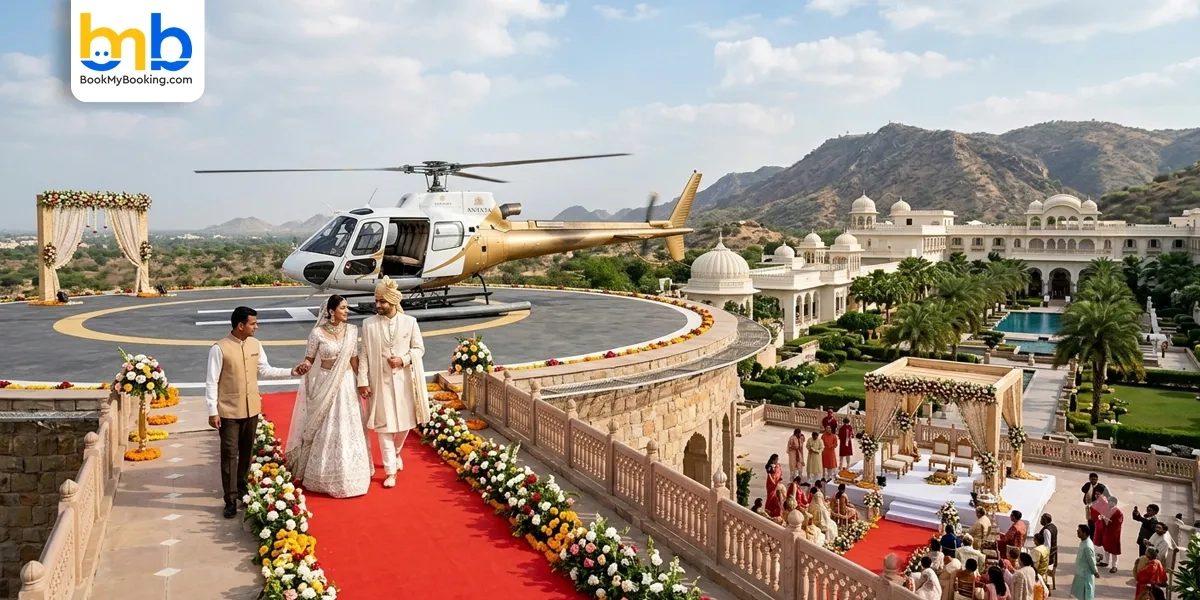 Ananta Spa & Resort Jaipur Adds Helicopter Arrivals To Destination Wedding Experiences