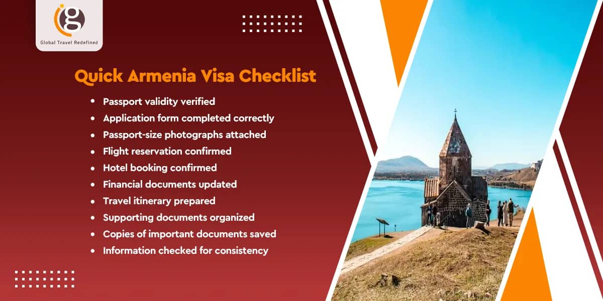Quick Armenia Visa Checklist