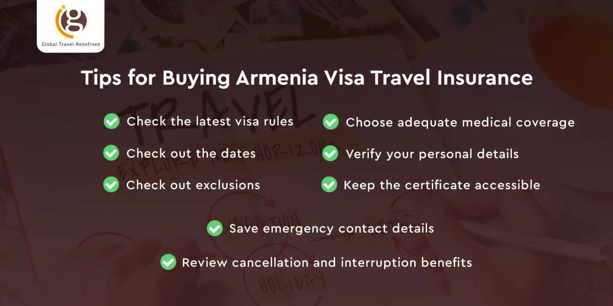 Tips for Buying Armenia Visa Travel Insurance
