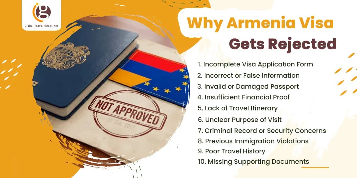 Why Armenia Visa Gets Rejected