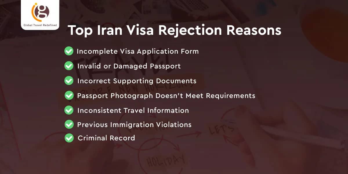 Top Iran Visa Rejection Reasons