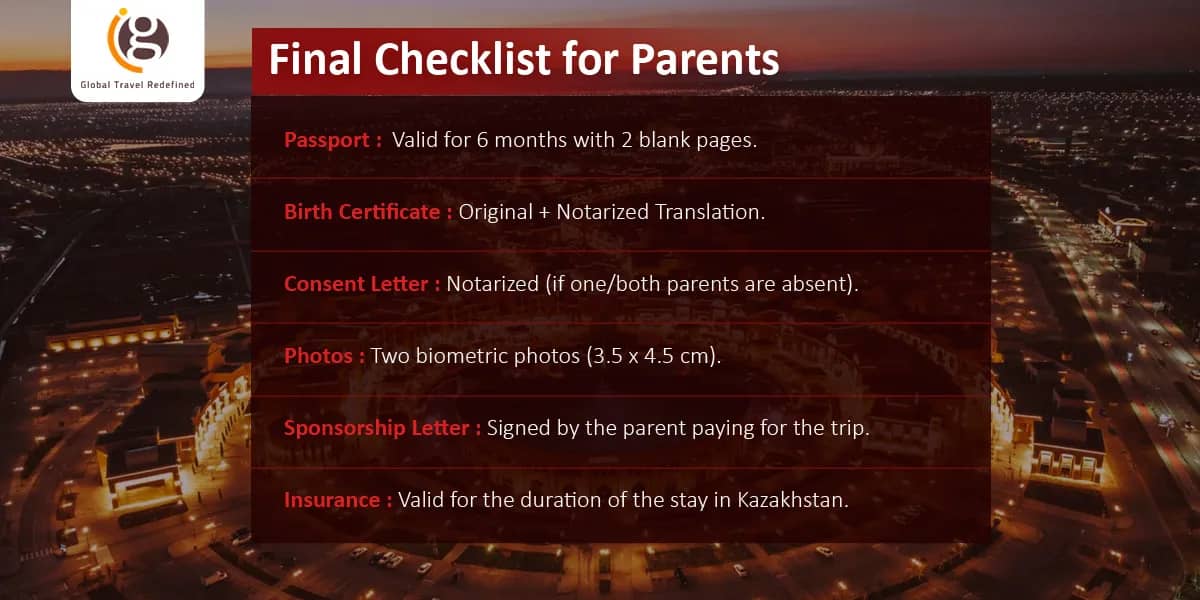 Final Checklist for Parents