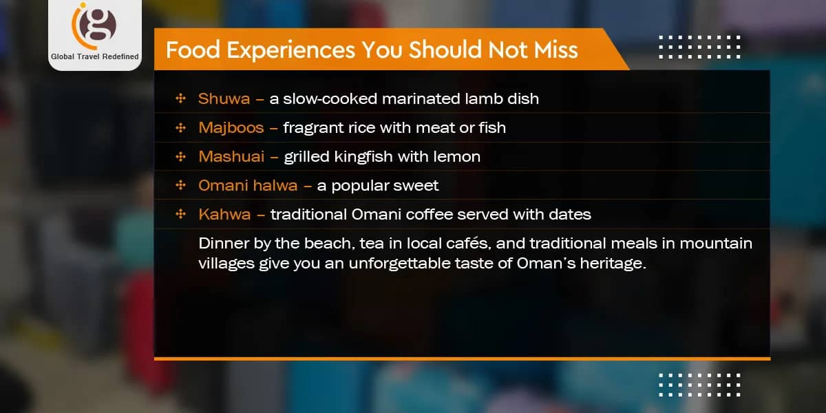 Food Experiences You Should Not Miss