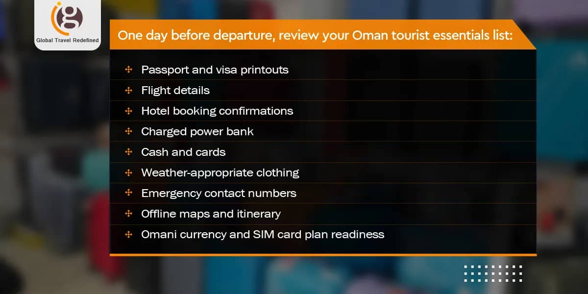 Oman tourist essentials list