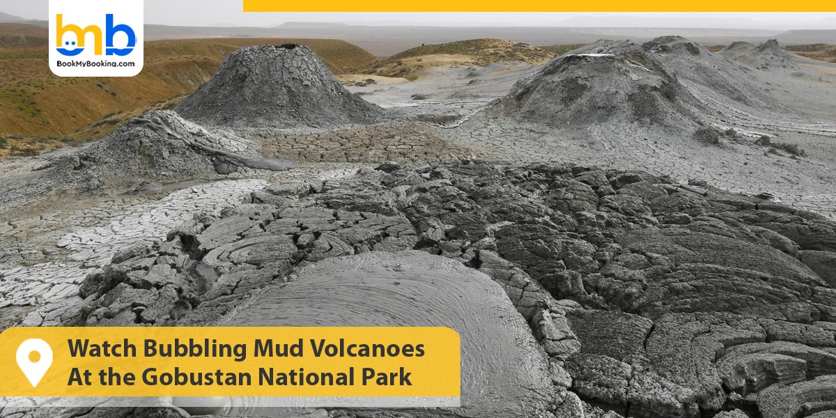 Bubbling Mud Volcanoes At the Gobustan National Park