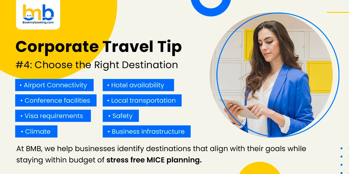 Corporate Travel Tip #4: Choose the Right Destination