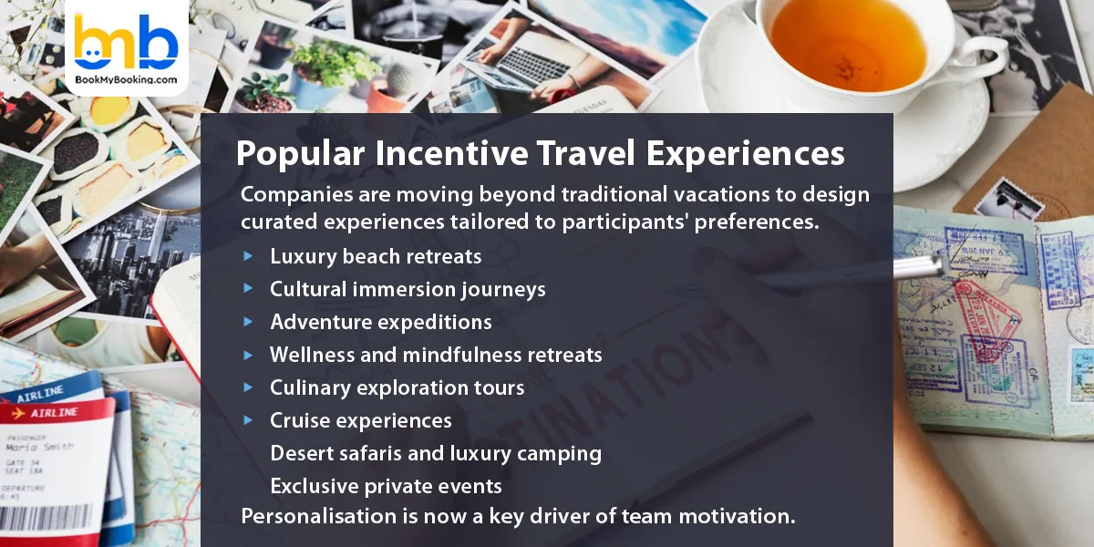 Popular Incentive Travel Experiences