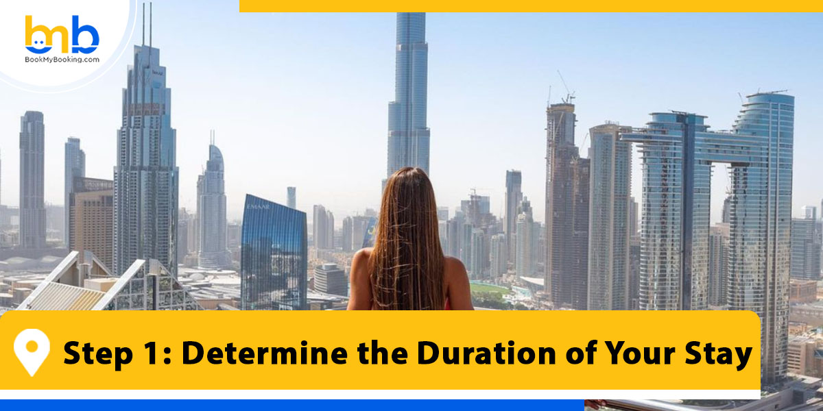 determine the duration of your stay from bookmybooking