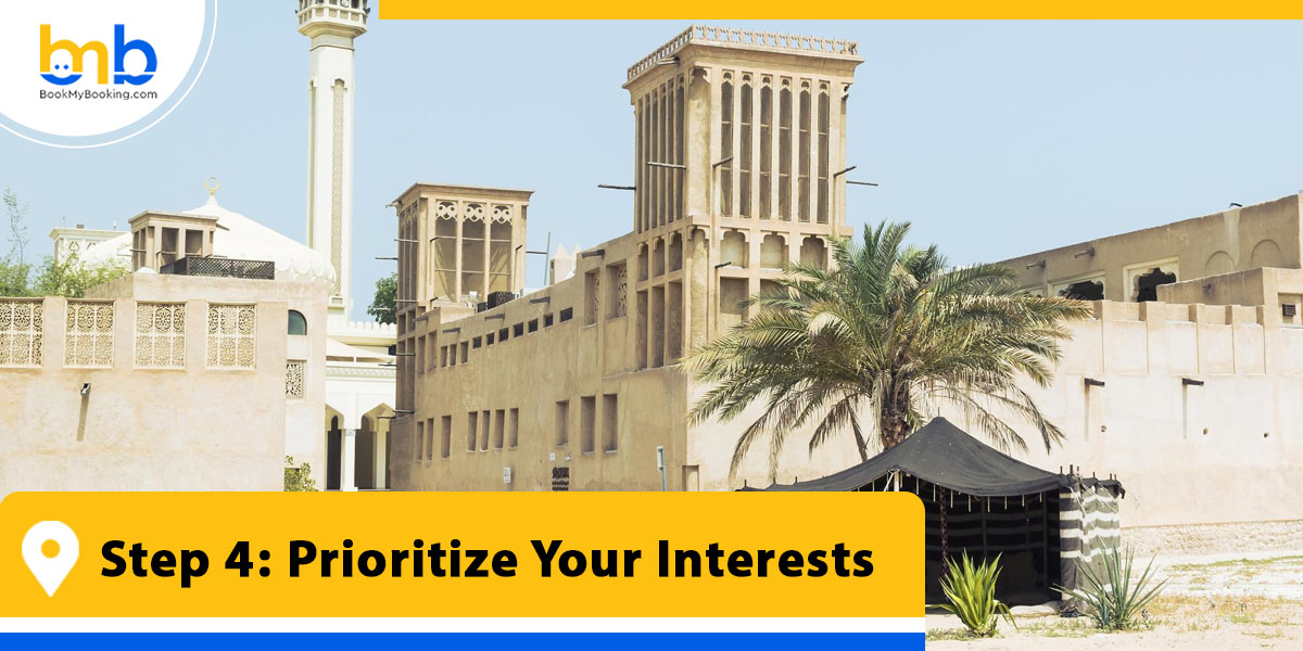 prioritize your interests from bookmybooking