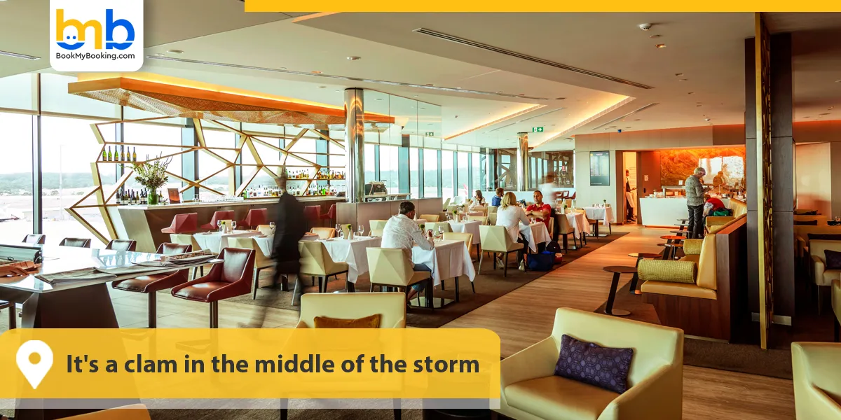 It's a clam in the middle of the storm