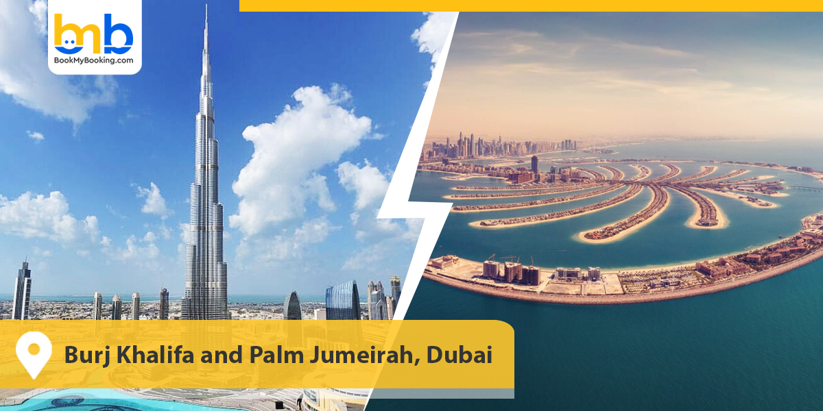 Burj Khalifa and Palm Jumeirah, Dubai
