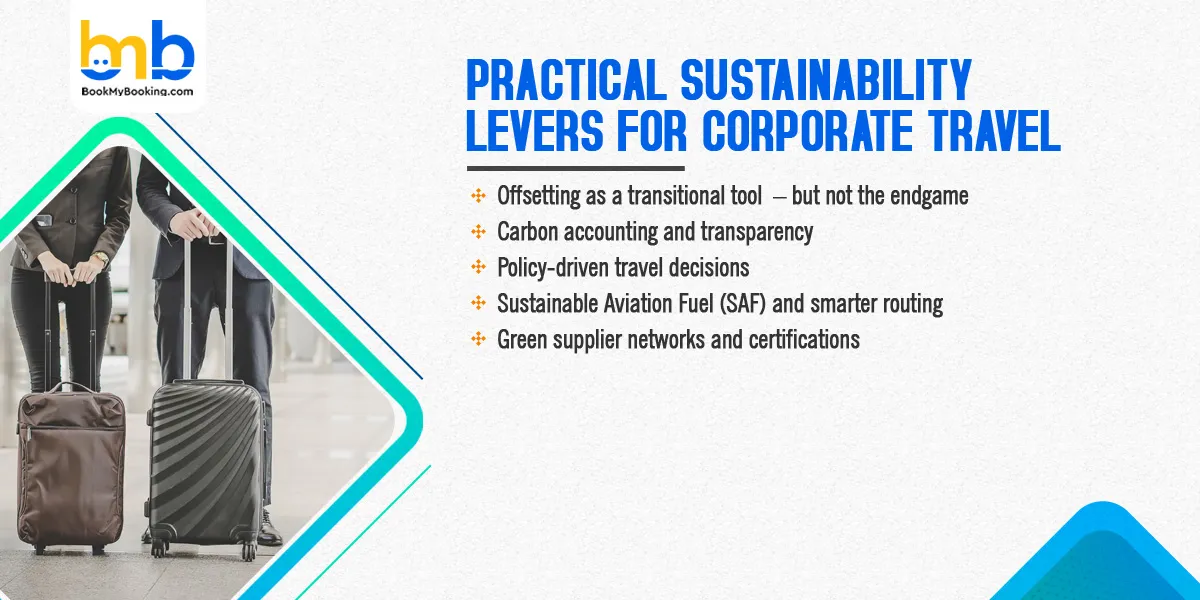Practical sustainability levers for corporate travel