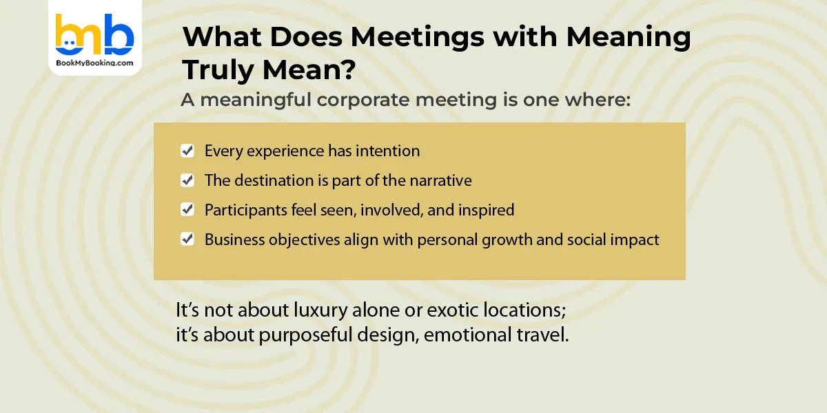 What Does Meetings with Meaning Truly Mean?