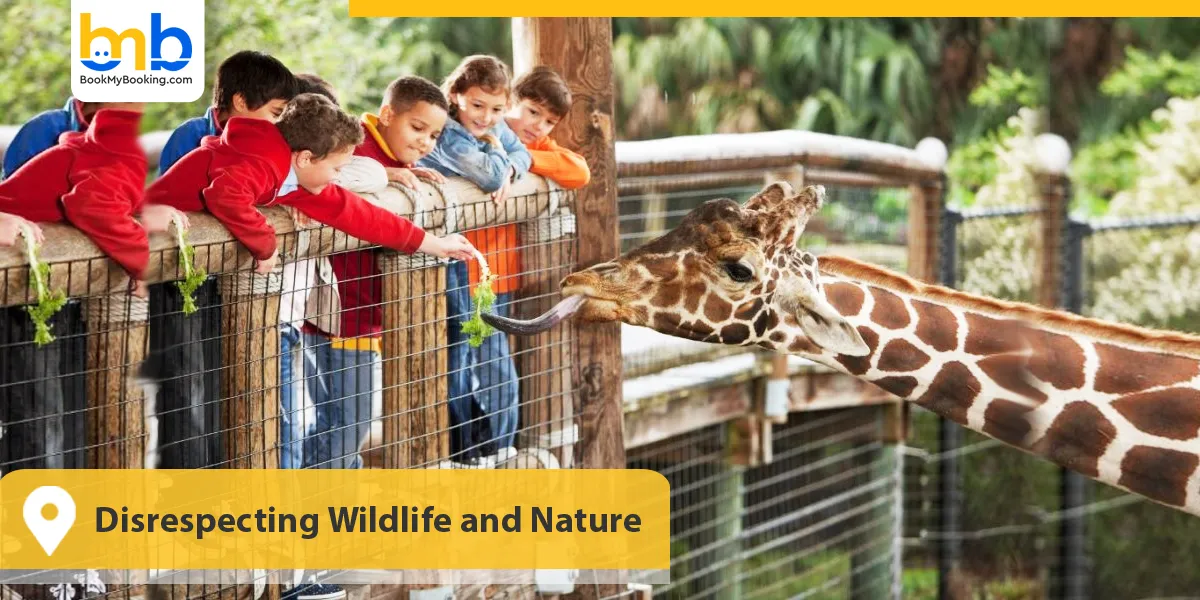 Disrespecting Wildlife and Nature