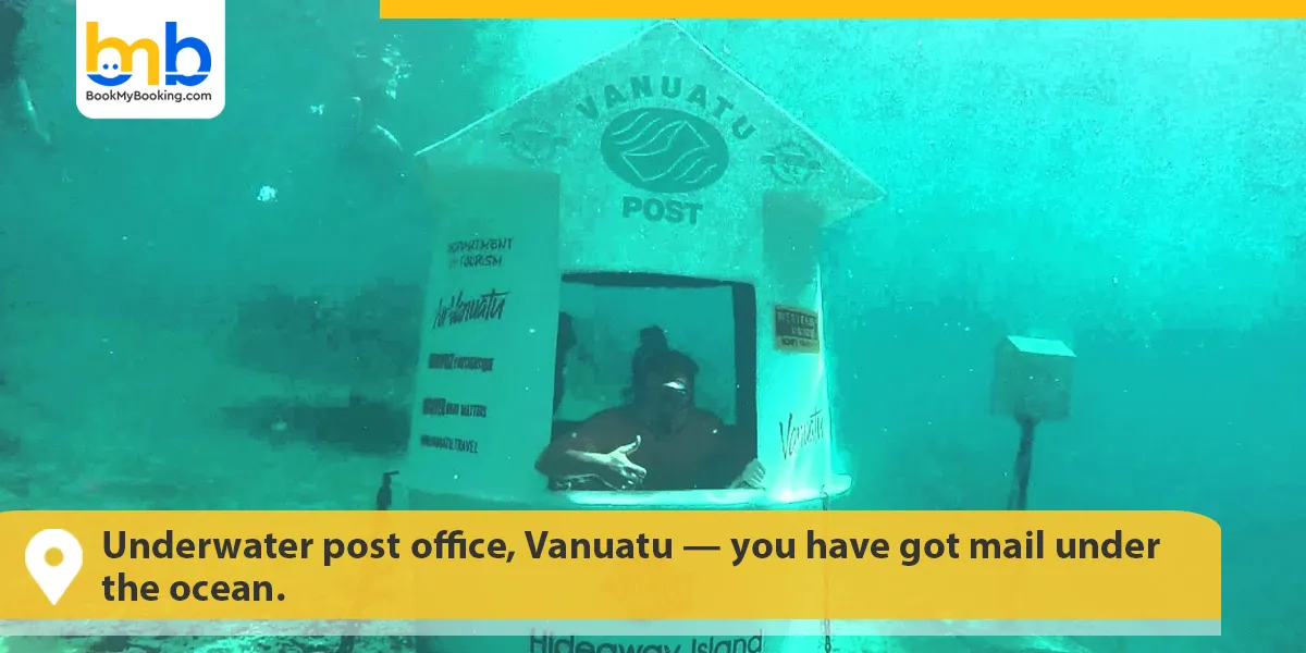 Underwater post office, Vanuatu &mdash; you have got mail under the ocean