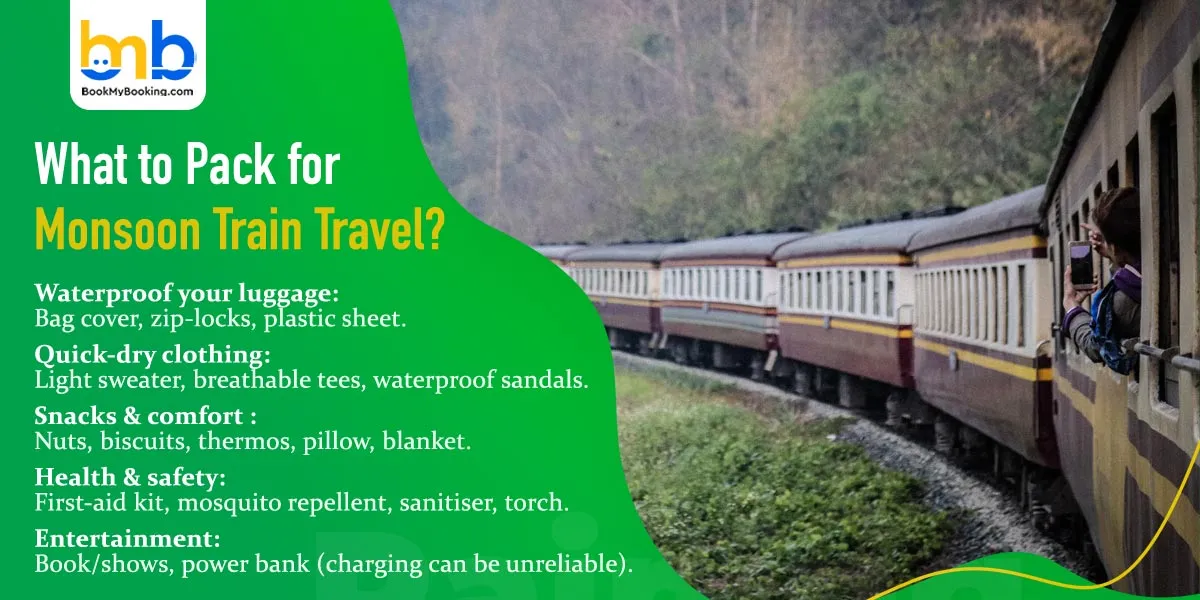 What to Pack for Monsoon Train Travel