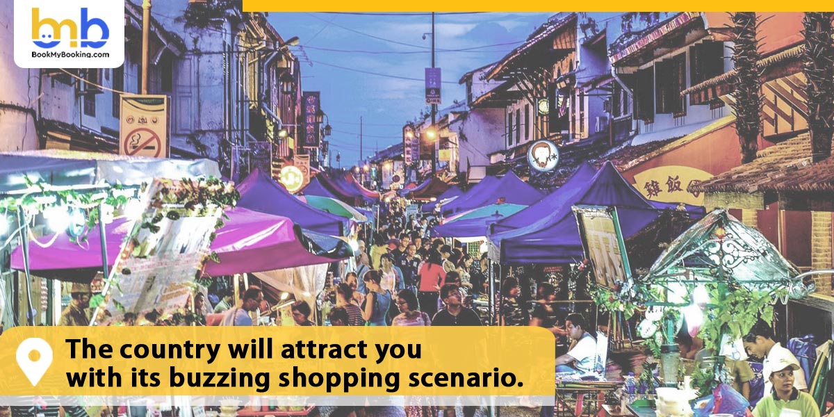 The country will attract you with its buzzing shopping scenario