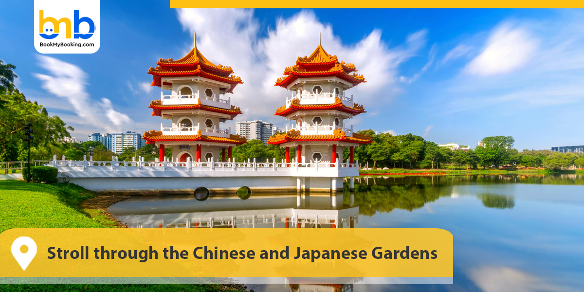 Stroll through the Chinese and Japanese Gardens