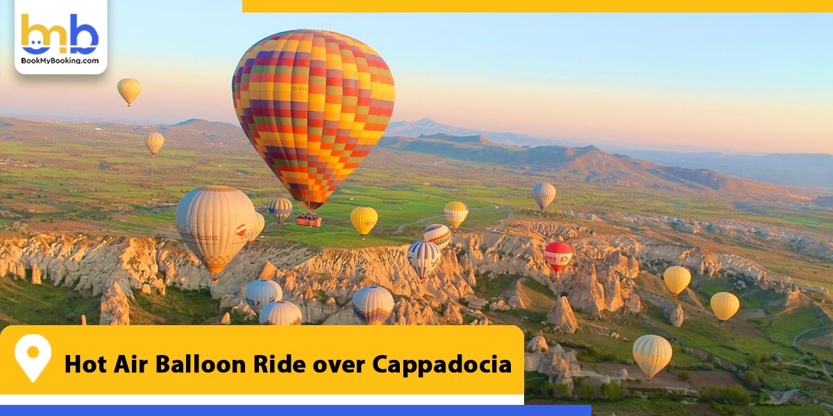 hot air balloon ride over cappadocia from bookmybooking
